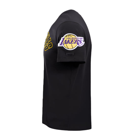 PRO STANDARD NBA LOS ANGELES LAKERS CLASSIC BRISTLE MEN'S BLACK T-SHIRT